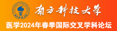 肏骚视频,东北老肥婆影视南方科技大学医学2024年春季国际交叉学科论坛